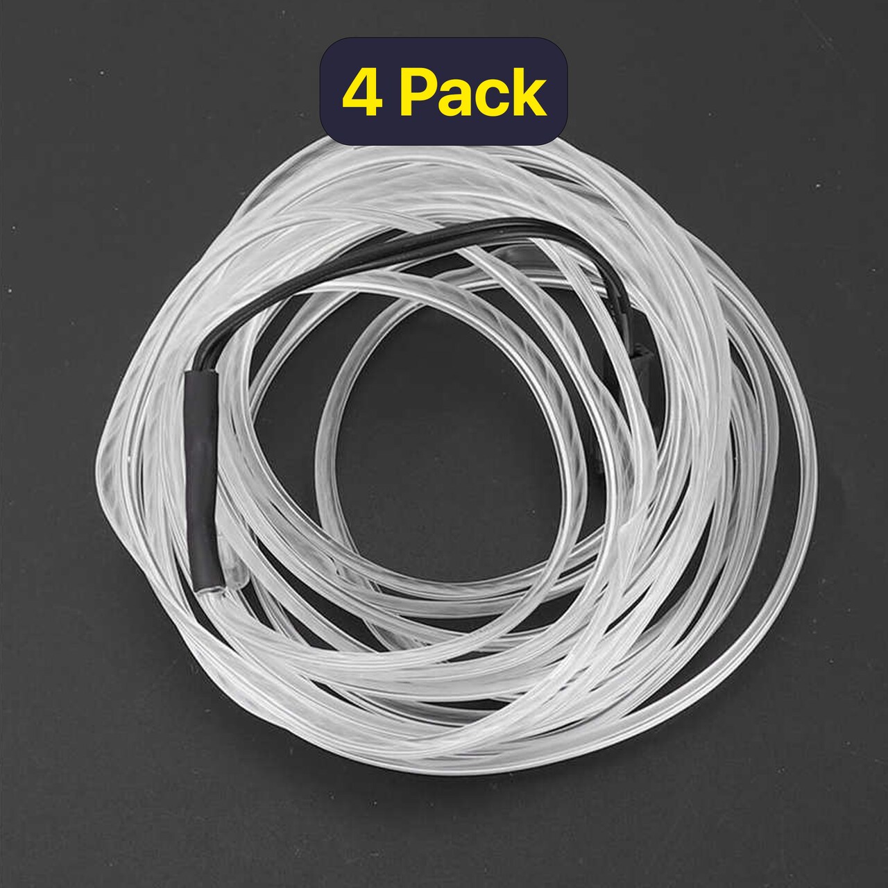 9' Flexible Neon String Light with Clip — Battery Powered Glow for Costumes & Safety